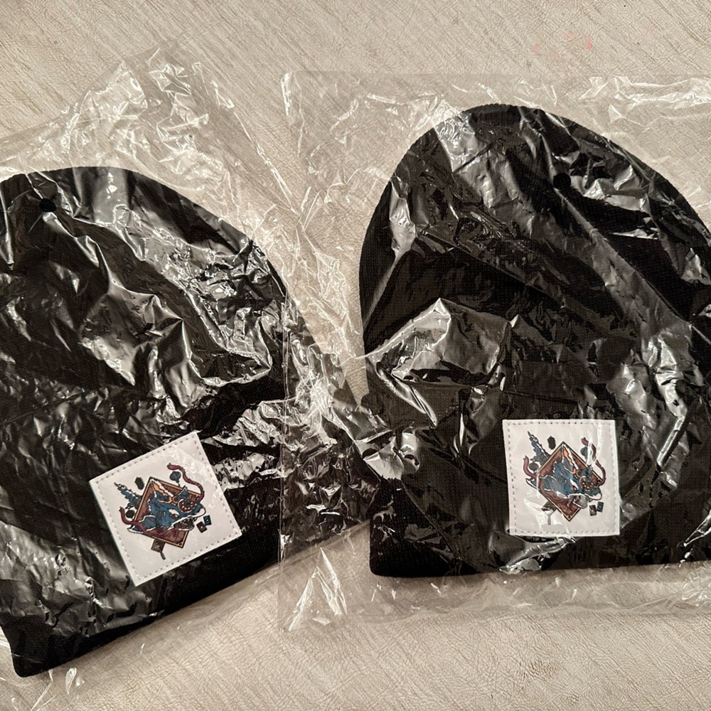 2 matching San Jose Sharks NHL Lunar New Year San Special Edition Beanies New